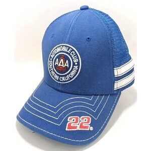 Penske Racing Joey Logano Team Issued AAA #22 NASCAR Penske Trucker Hat Cap OSFM